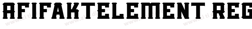 AfifaktElement Regul字体转换